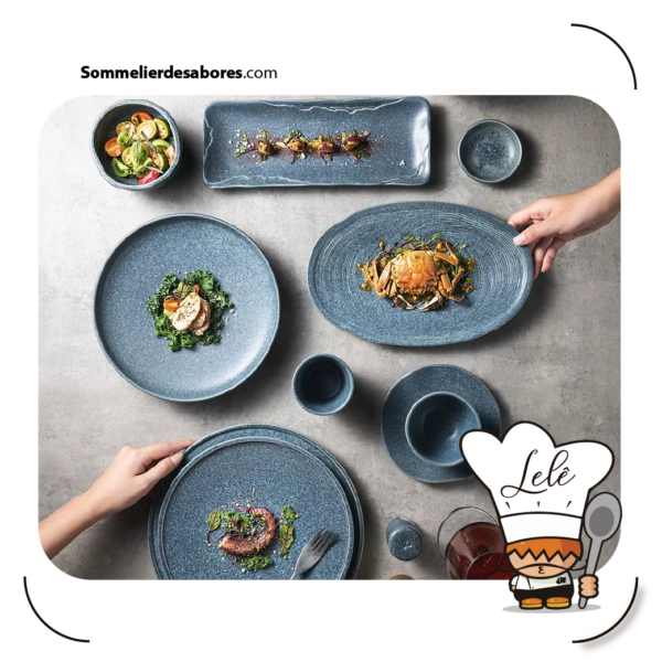 el color del plato y los sabores