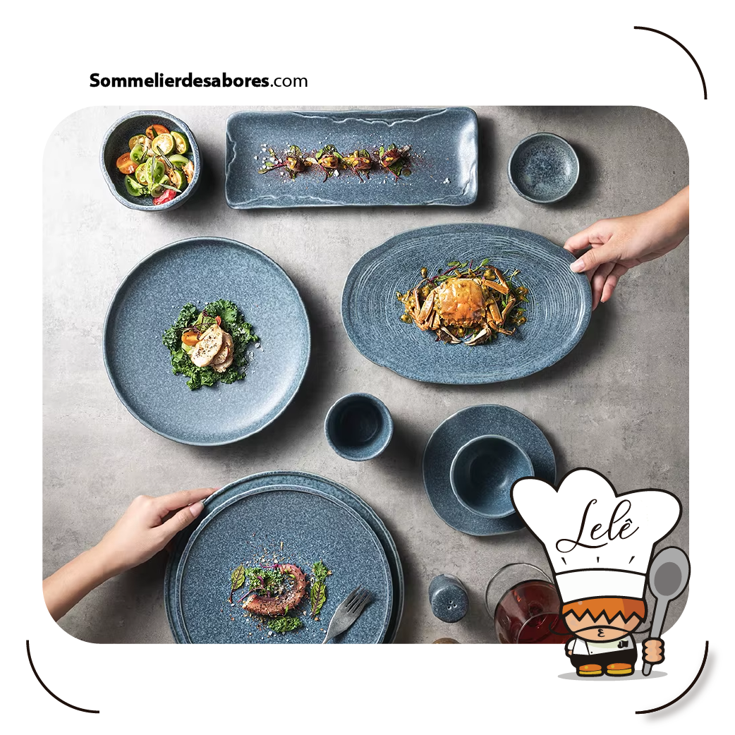 el color del plato y los sabores