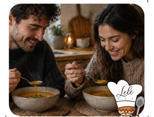 el sabor de la sopa es de comida completa